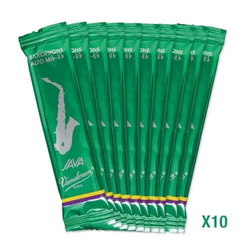 Vandoren JAVA Alto Sax Reeds Strength 2 (10 Pack) | Bright Sound, Immediate Response thumbnail 3