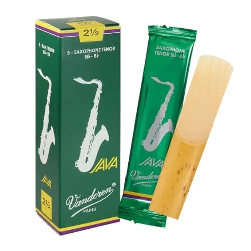Vandoren Java Reeds for Tenor Sax 2.5 | Bright, Flexible, Sealed Box of 5 thumbnail 1