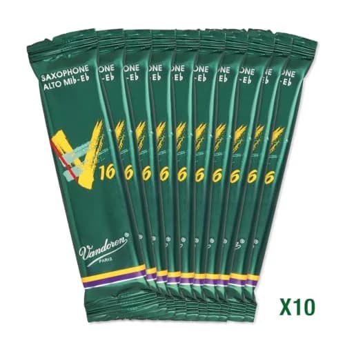 Vandoren V16 Alto Sax Reeds Strength 2.5 (10-Pack) | Brilliant & Percussive Sound thumbnail 3