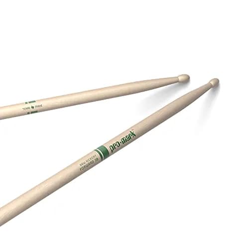 ProMark Classic Forward 2B Drumsticks | Hickory Wood, Oval Tip, 16" Length thumbnail 1