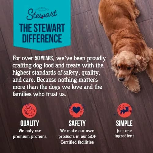 Stewart Freeze Dried Beef Liver Dog Treats 4 oz (113 g) Tub | High Protein Training Reward thumbnail 5