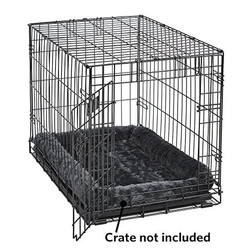 MidWest Homes for Pets QuietTime Bolster Dog Crate Bed 122cm (48 Inch) | Plush Faux Fur Comfort for Extra-Large Breeds thumbnail 3