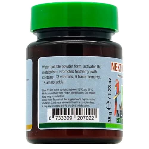 Nekton Bio for Feathering Bird Supplement 35gm (1.23oz) | Promotes Strong Healthy Plumage Growth thumbnail 4