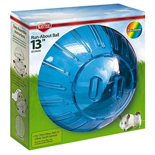 Kaytee Mega Run-About 13" Exercise Ball for Pet Rats & Chinchillas | Assorted Colors, Plastic, 13-inch Diameter thumbnail 5