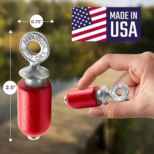 Audubon Red Bird Call | Hand-Tuned Birchwood & Zinc Metal thumbnail 4