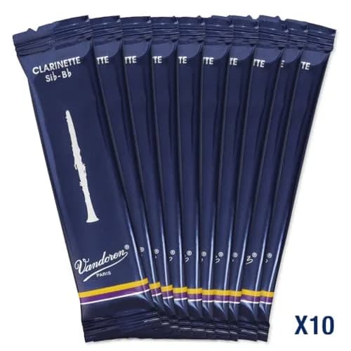 Vandoren Bb Clarinet Traditional Reeds Strength 3.5 (10-Pack) | Consistent Quality for Exceptional Sound thumbnail 3