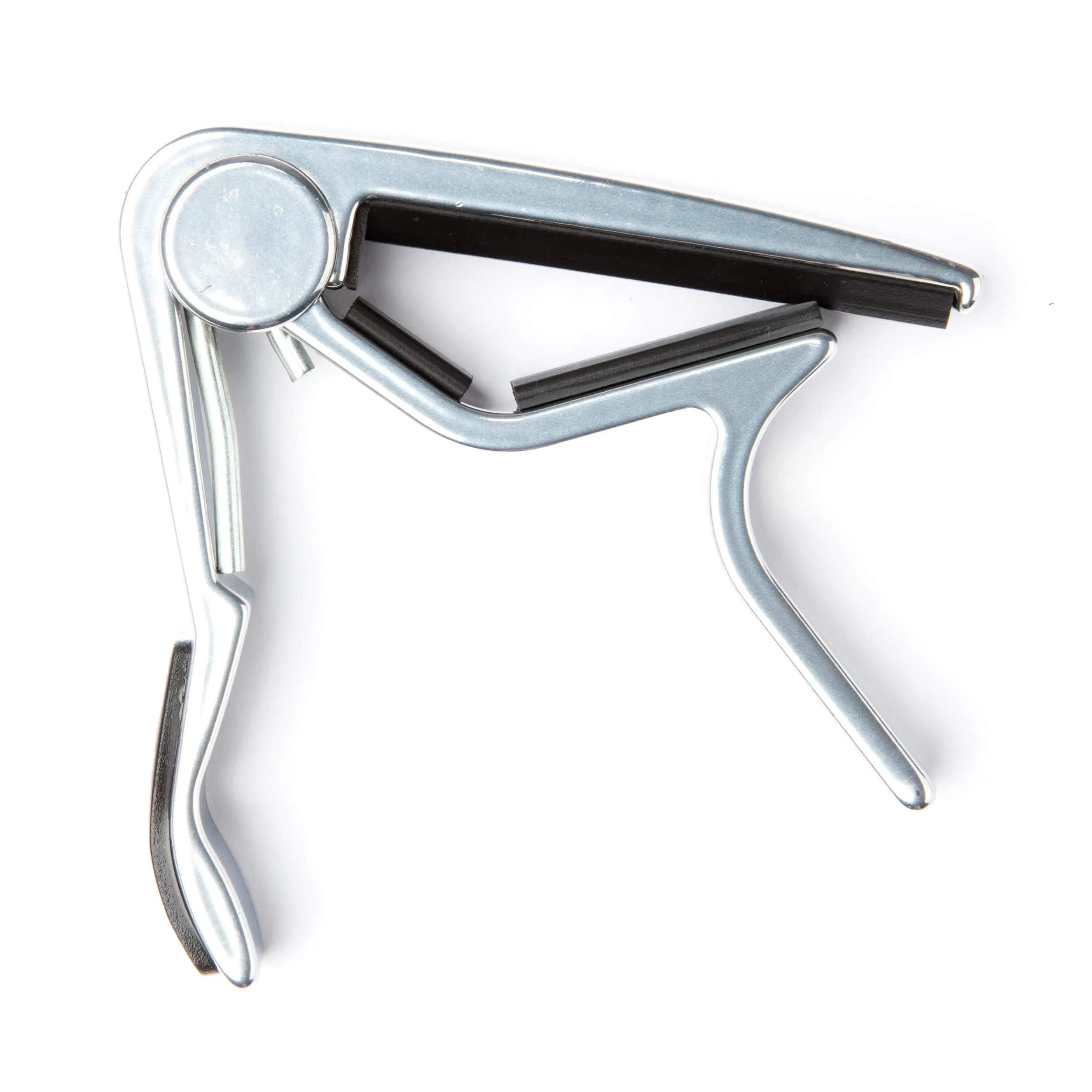 Jim Dunlop Trigger Banjo Capo Black | Patented Squeeze-On Design for Quick Key Changes — Nickel