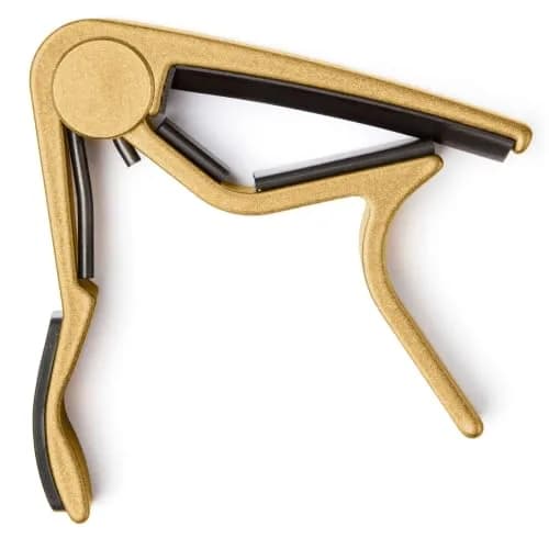 Jim Dunlop Trigger® Capo Acoustic Curved - Gold | Quick-Action, Lightweight Aluminum thumbnail 1