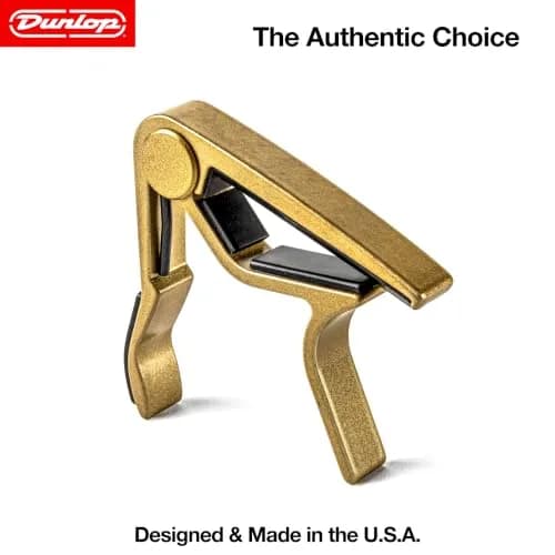 Jim Dunlop Trigger® Capo Acoustic Curved - Gold | Quick-Action, Lightweight Aluminum thumbnail 4
