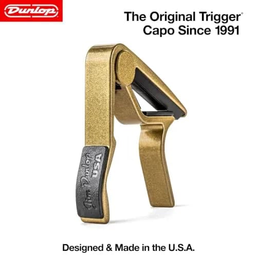 Jim Dunlop Trigger® Capo Acoustic Curved - Gold | Quick-Action, Lightweight Aluminum thumbnail 2