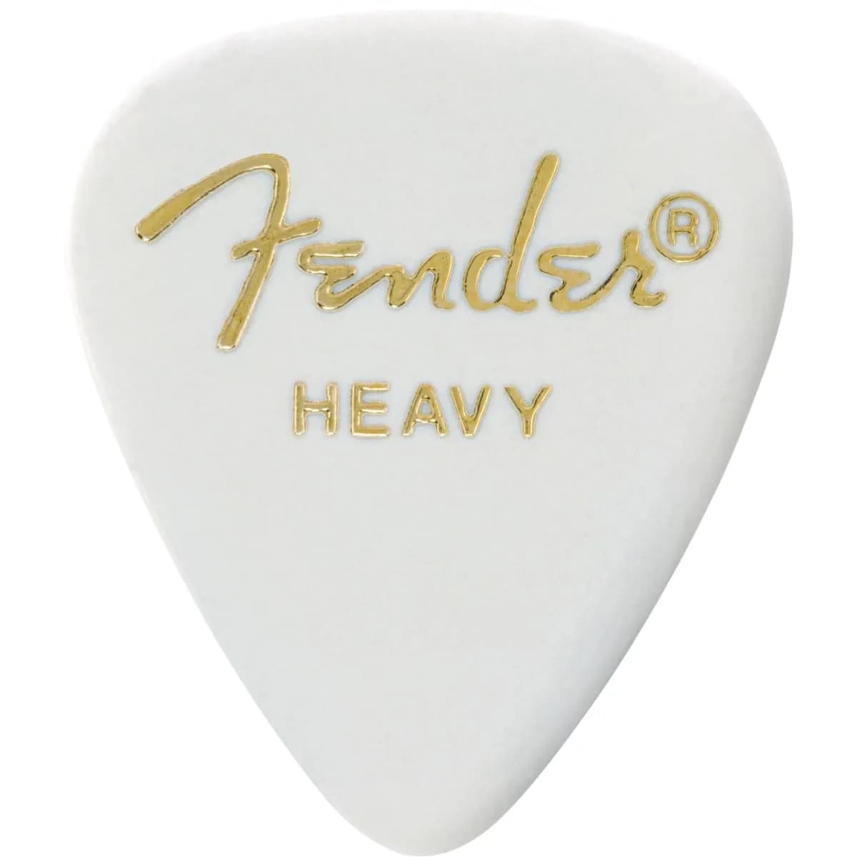 Fender Classic Celluloid Guitar Picks 351 Shape, Heavy Gauge, White, 12-Pack | Warm Tone & Smooth Attack - main product image