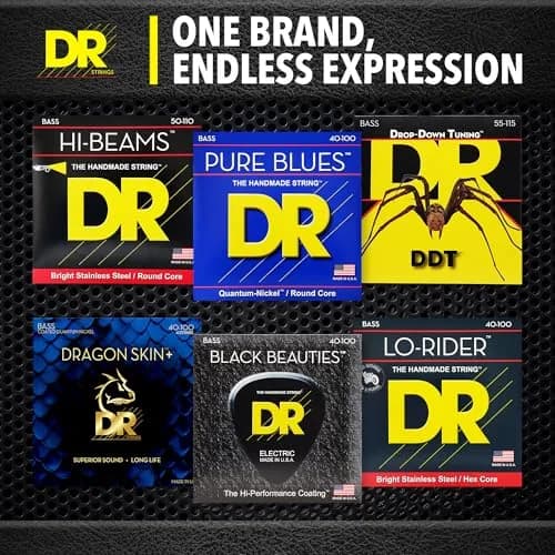 DR Strings HI-BEAM™ Stainless Steel Bass Strings 40-95 | Bright, Versatile Tone for Bass Guitar thumbnail 8