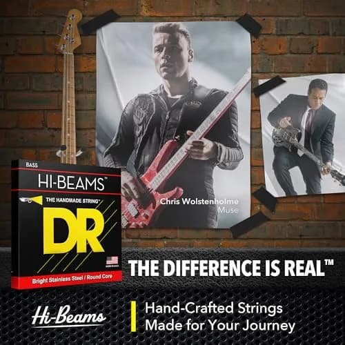 DR Strings HI-BEAM™ Stainless Steel Bass Strings 40-95 | Bright, Versatile Tone for Bass Guitar thumbnail 3