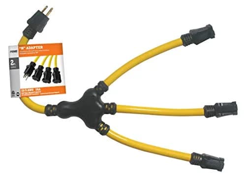 Prime AD190802L Bulldog Tough U Ground Adaptor Triple Outlet 125V | Heavy-Duty Locking Ground Adapter thumbnail 2