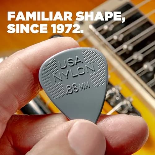 Jim Dunlop Nylon Standard Pick .46MM | Classic Nylon Tone & Flex, Made in USA thumbnail 5
