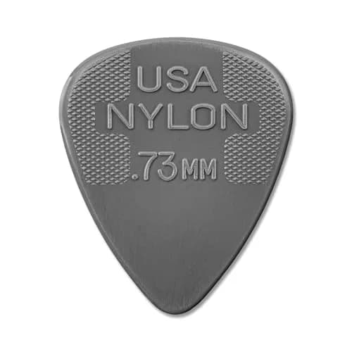 Jim Dunlop Nylon Standard Pick .73MM | Durable, Flexible Guitar Pick with Tactile Grip thumbnail 1