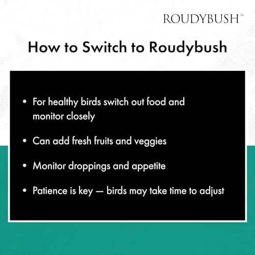 RoudyBush Daily Maintenance Bird Food Small Pellets 12.11 kg (25 lb) | Scientifically Formulated for Birds thumbnail 7