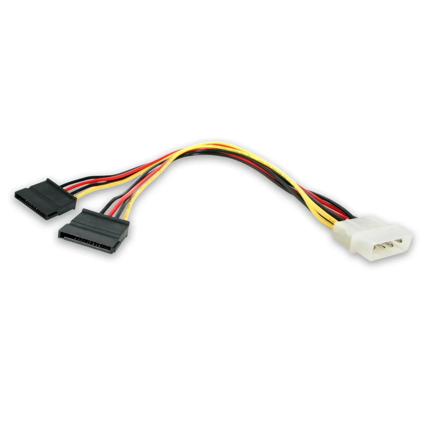 StarTech.com SATA to LP4 15 Pin Power Adapter Cable | 2-inch Black — Multicolor