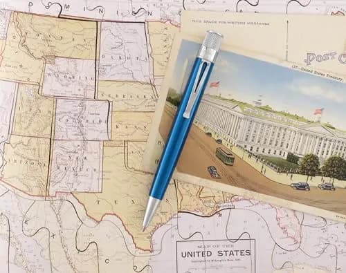 Retro 1951 Tornado™ Classic Lacquer Rollerball Pen - Peacock | Vintage Style, Refillable, 5-Inch thumbnail 5