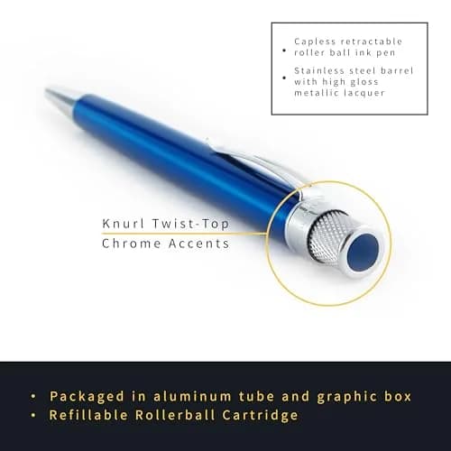 Retro 1951 Tornado™ Classic Lacquer Rollerball Pen - Peacock | Vintage Style, Refillable, 5-Inch thumbnail 3