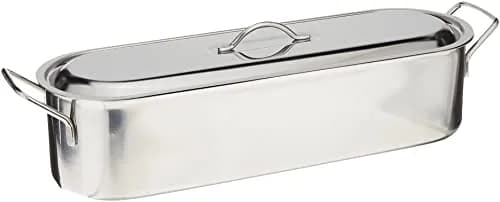 Norpro Stainless Steel Fish Poacher with Lid and Rack | 52cm x 15.5cm x 13cm thumbnail 1