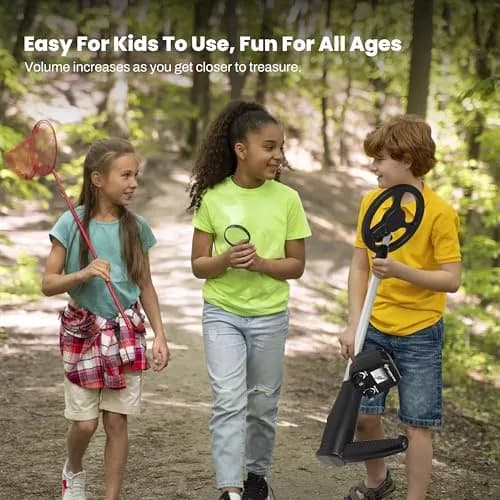 Bounty Hunter Gold Digger Kids Metal Detector | 7-inch Waterproof Coil, Lightweight Beginner Treasure Hunter thumbnail 4