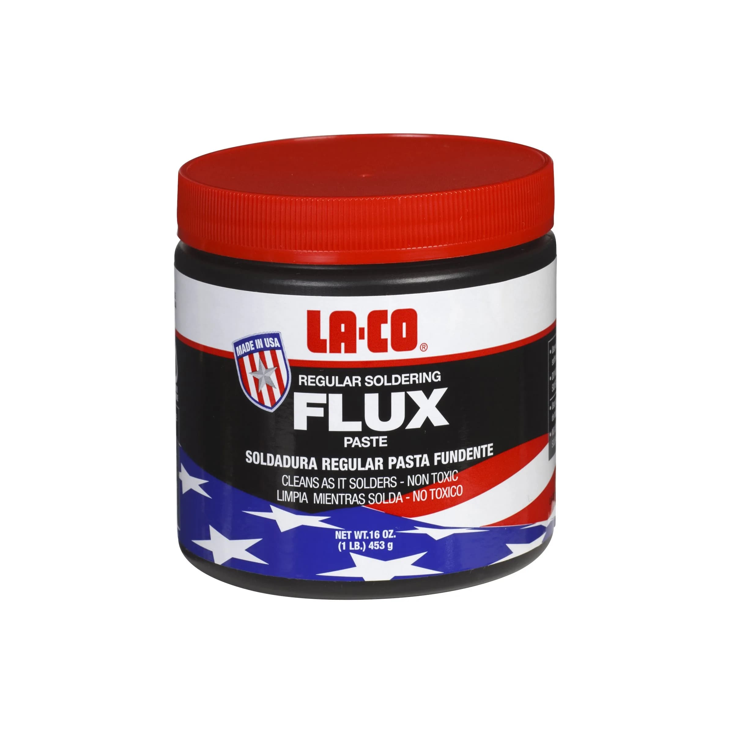 La-Co Regular Soldering Flux Paste 454 g (1 lb) | Water Soluble ASTM B813 Certified - main product image