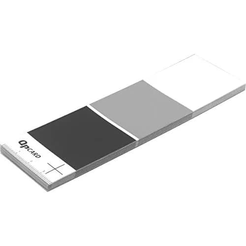 QpCARD QpCard 101, 3 Cards with Black / Gray / White Colors | Neutral White Balance Aid thumbnail 1