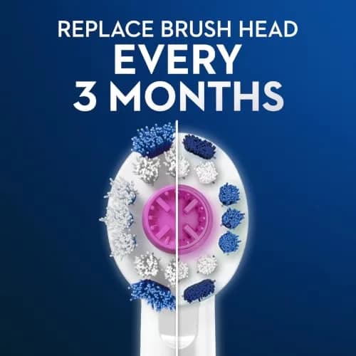 Oral-B 3D White Electric Toothbrush Replacement Brush Heads 3 Count | Polishing Cup for Stain Removal thumbnail 2
