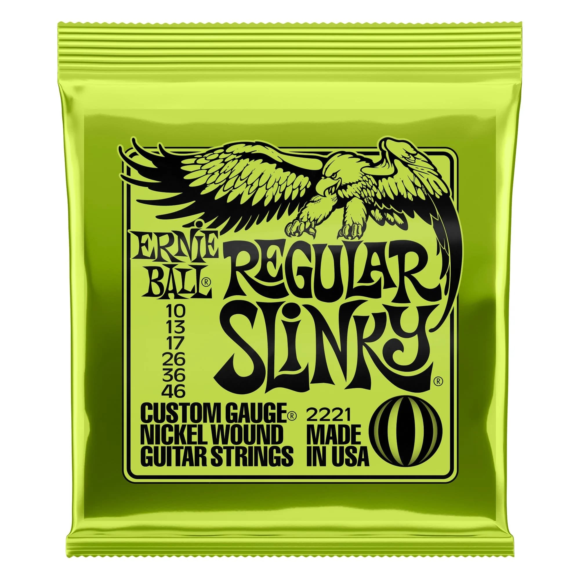Ernie Ball Regular Slinky Nickel Wound Electric Guitar Strings 10-46 Gauge (25ml / 0.85 Fl Oz) | Bright, Balanced Tone - main product image