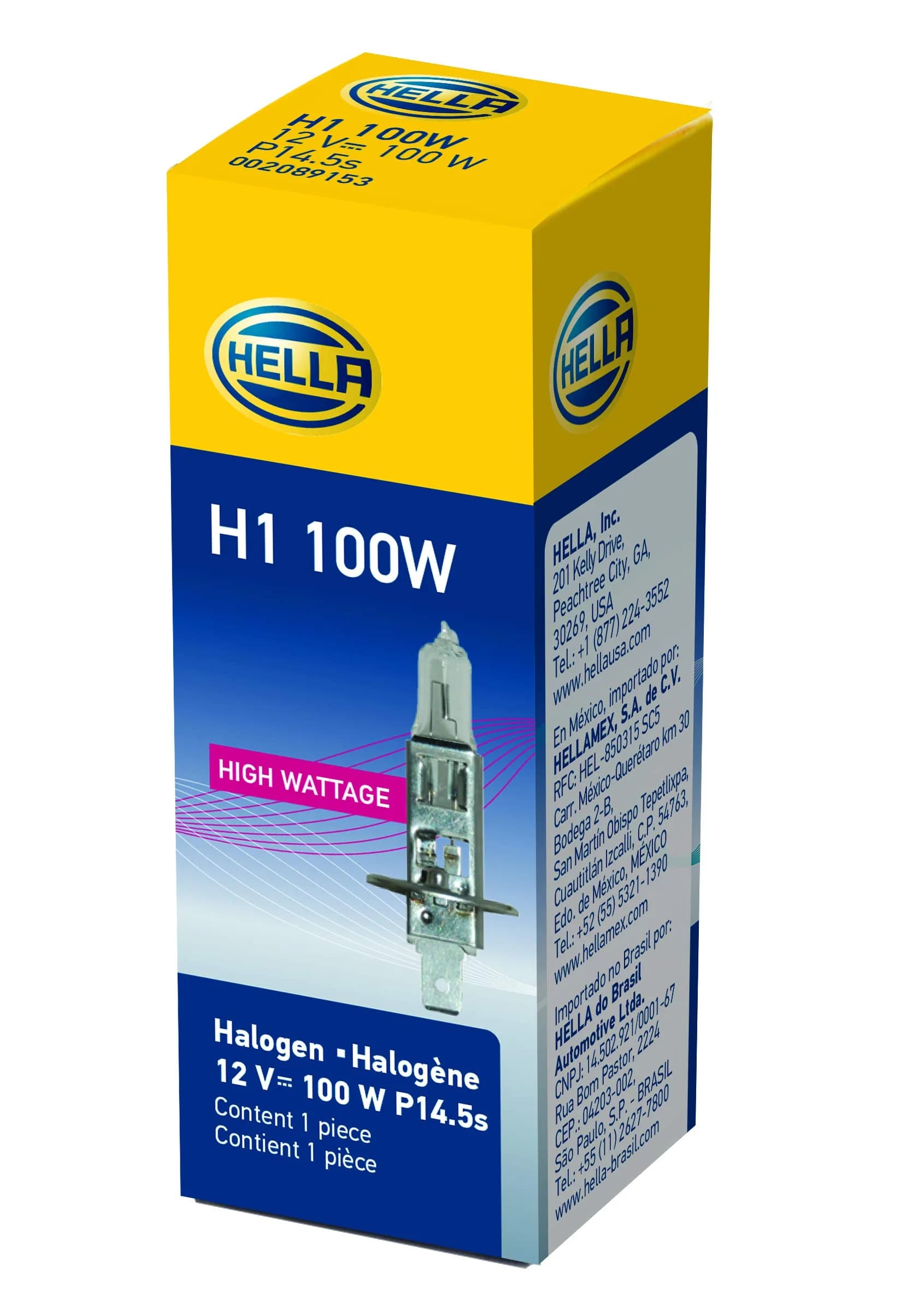 Hella H1 100W High Wattage Bulb, 12V | Off-Road Use Only