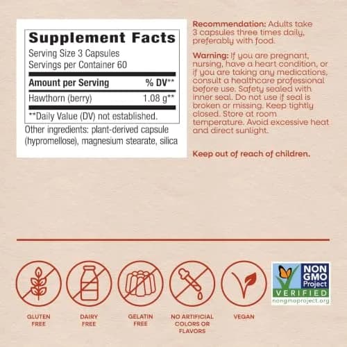 Nature's Way Hawthorn Berries 180 Count thumbnail 6