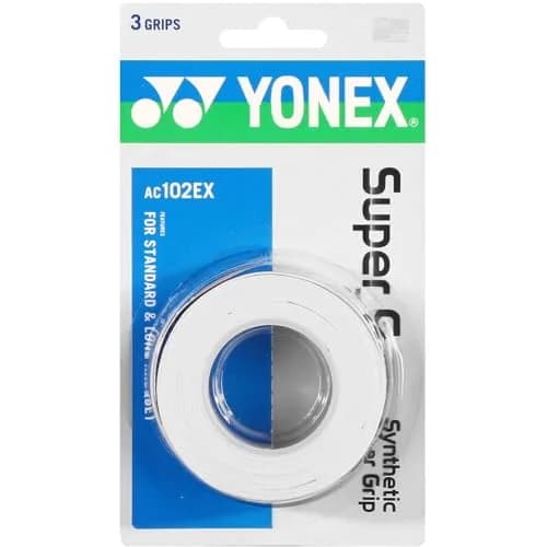YONEX Super Grap Overgrip White | Superior Moisture Absorption & Grip Control thumbnail 1