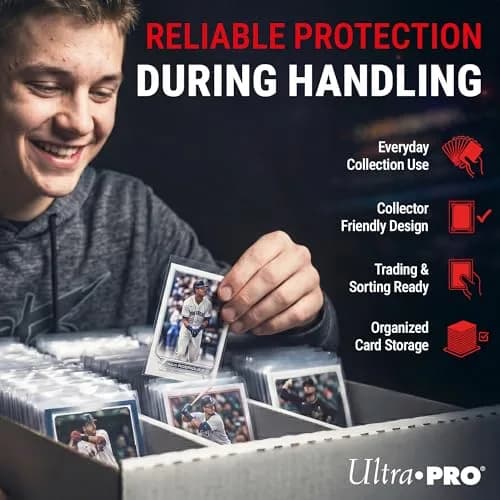 Ultra Pro Premium Clear Card Sleeves 2.5" x 3.5" 100 Pack | Archival Grade Acid-Free Non-PVC thumbnail 4
