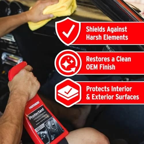 Mothers Protectant Spray 473ml (16 Fl Oz) | Long-Lasting UV Protection for Rubber, Vinyl & Plastic thumbnail 3