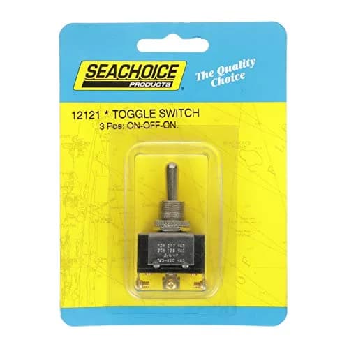 Seachoice 3-Position Boat Toggle Switch, On/Off/On | Marine Grade Brass, 12V, 3 Screw Terminals thumbnail 6