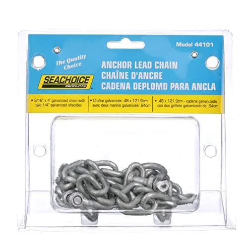SEACHOICE Galvanized Anchor Lead Chain 3/16 In. X 4 Ft. | Grade 30 Chain for Anchoring thumbnail 7