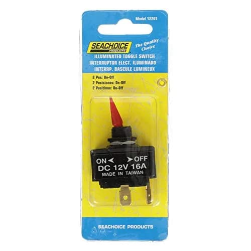 Seachoice 2-Position Illuminated Toggle Switch, On/Off | Suitable for Marine Lighting & Pumps thumbnail 6