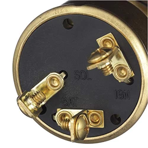 Seachoice 3-Position Heavy Duty Ignition Starter Switch | Brass, 1-7/32" Mount, 3 Terminals thumbnail 3