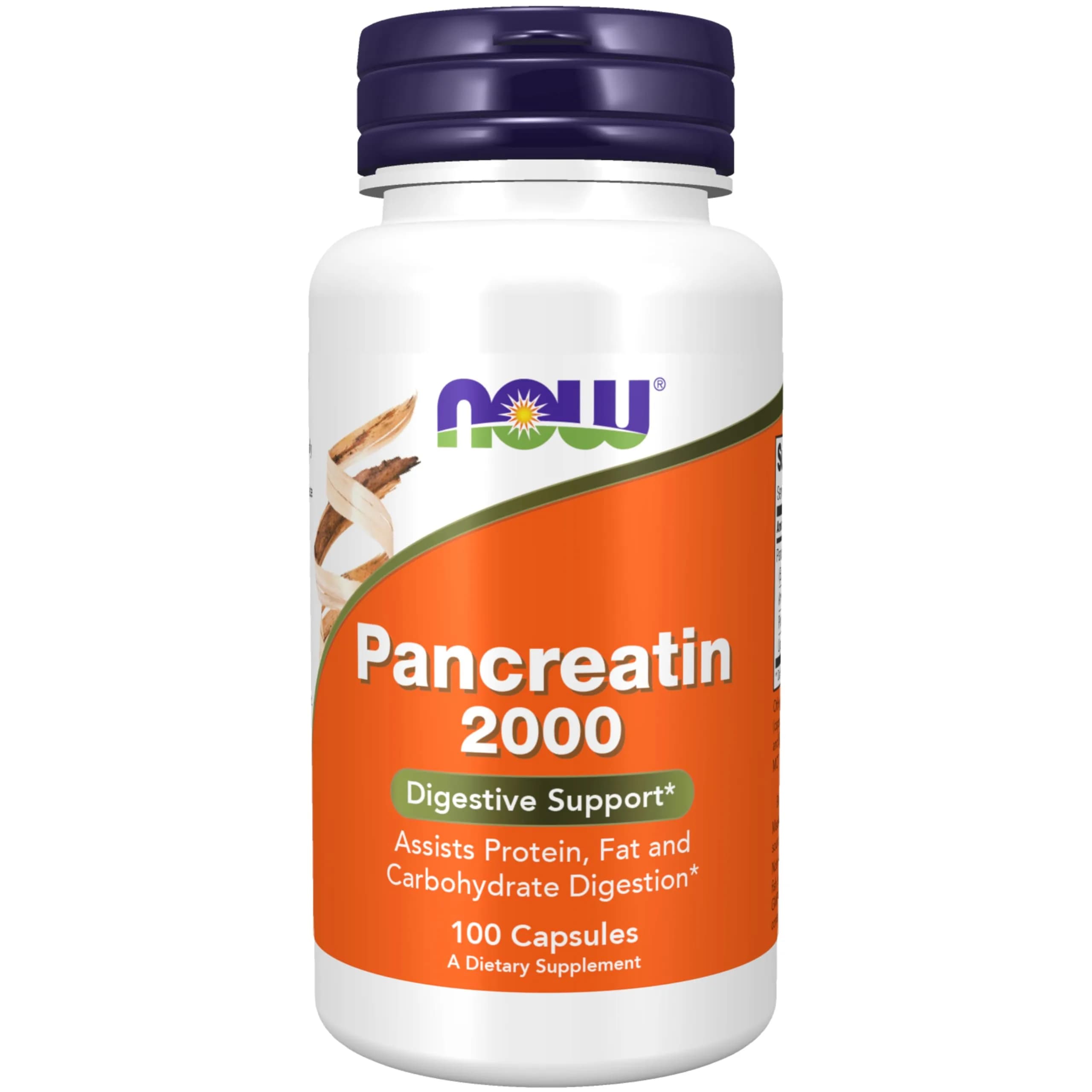 Now Foods Pancreatin 2000mg Capsules | Digestive Support for Adults in India