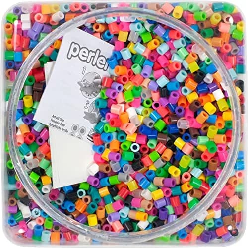 Perler Beads 11,000 Pieces Assorted Colors | Creative Kids Craft Set with Storage thumbnail 4