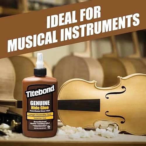 Titebond Liquid Hide Glue 237ml (8 Fl Oz) | Slow Set for Precise Assembly thumbnail 4