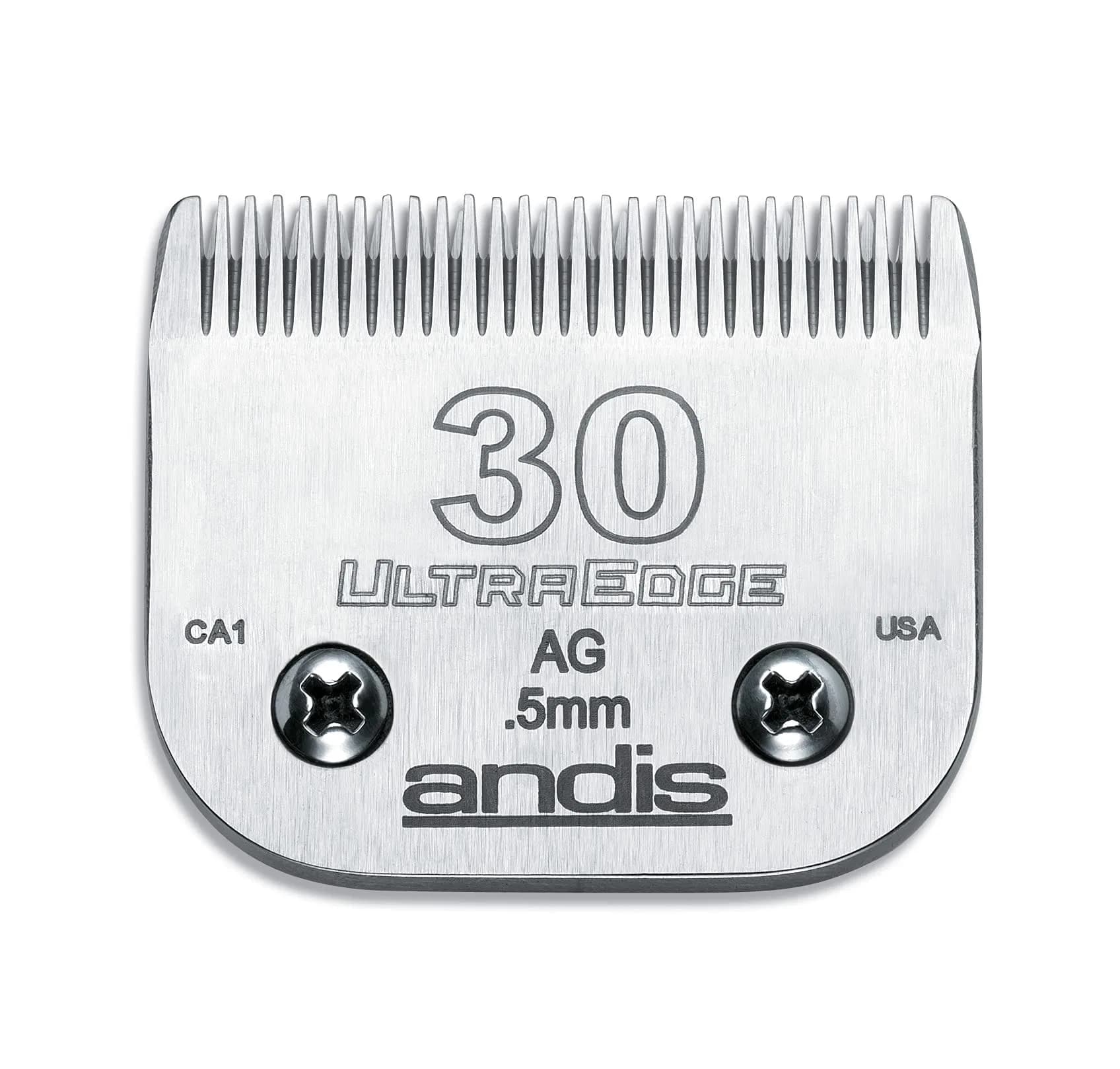 Andis Ultra Edge Dog Clipper Blade 10 | Carbon Steel, Heat & Rust Resistant (0.25 inch cut) — Steel