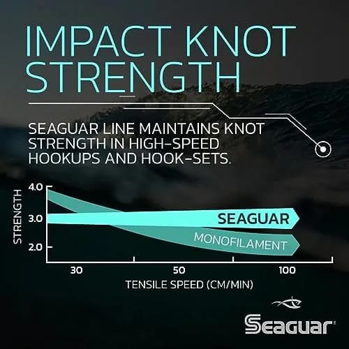 Seaguar Blue Label 100% Fluorocarbon Fishing Line Leader 6 lb (0.27 kg) - 25 yd (22.86 m) | Superior Tensile & Knot Strength thumbnail 2