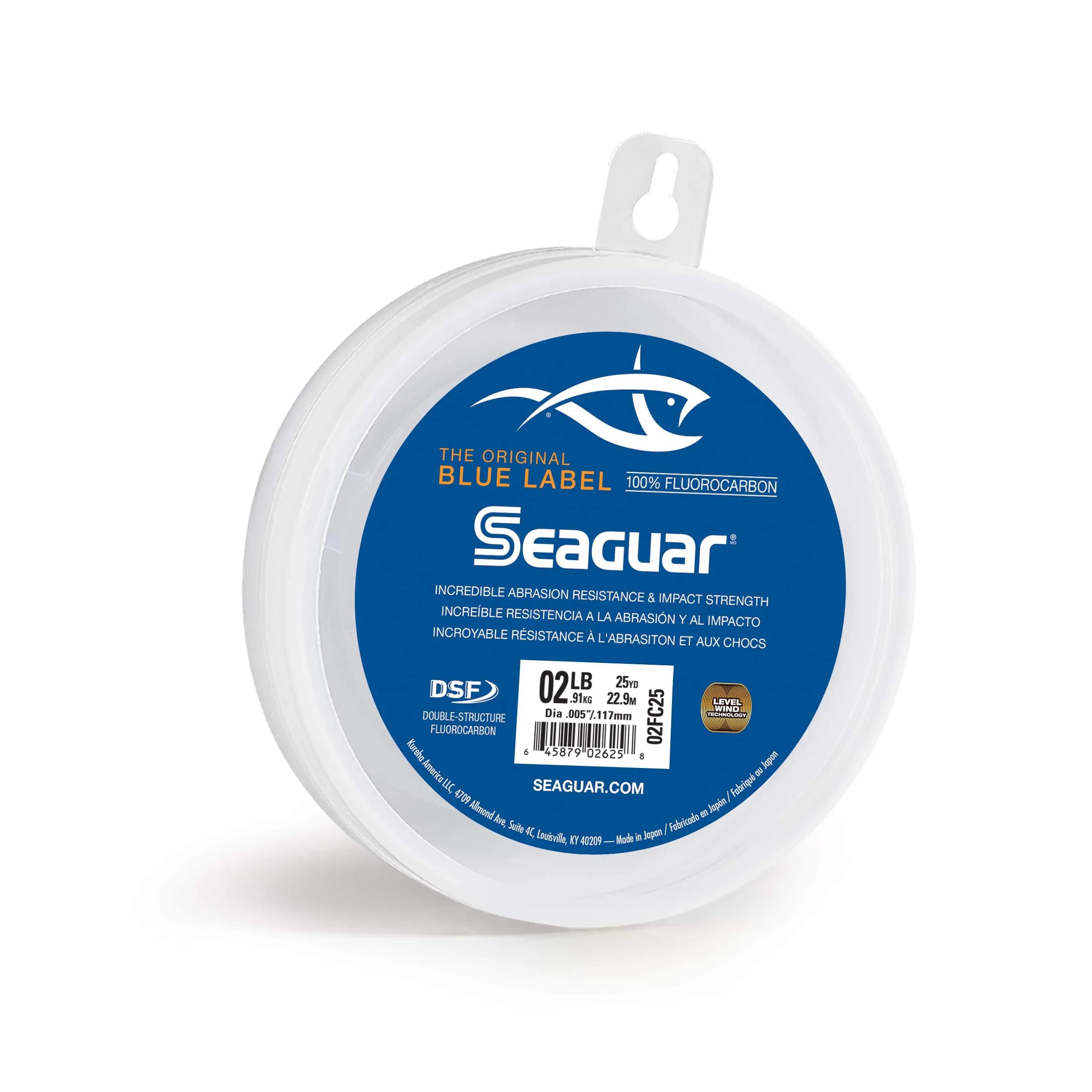 Seaguar Blue Label Fluorocarbon Fishing Line 2 lbs | Superior Knot & Tensile Strength