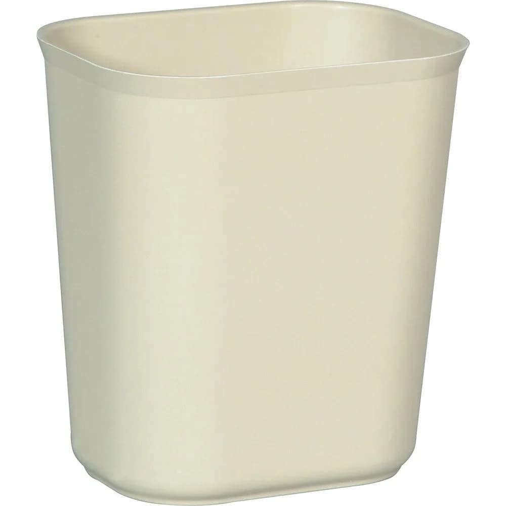 Rubbermaid Commercial Products Fire Resistant Wastebasket, Beige, 3.5-Gal | UL Certified Fire Safety - main product image