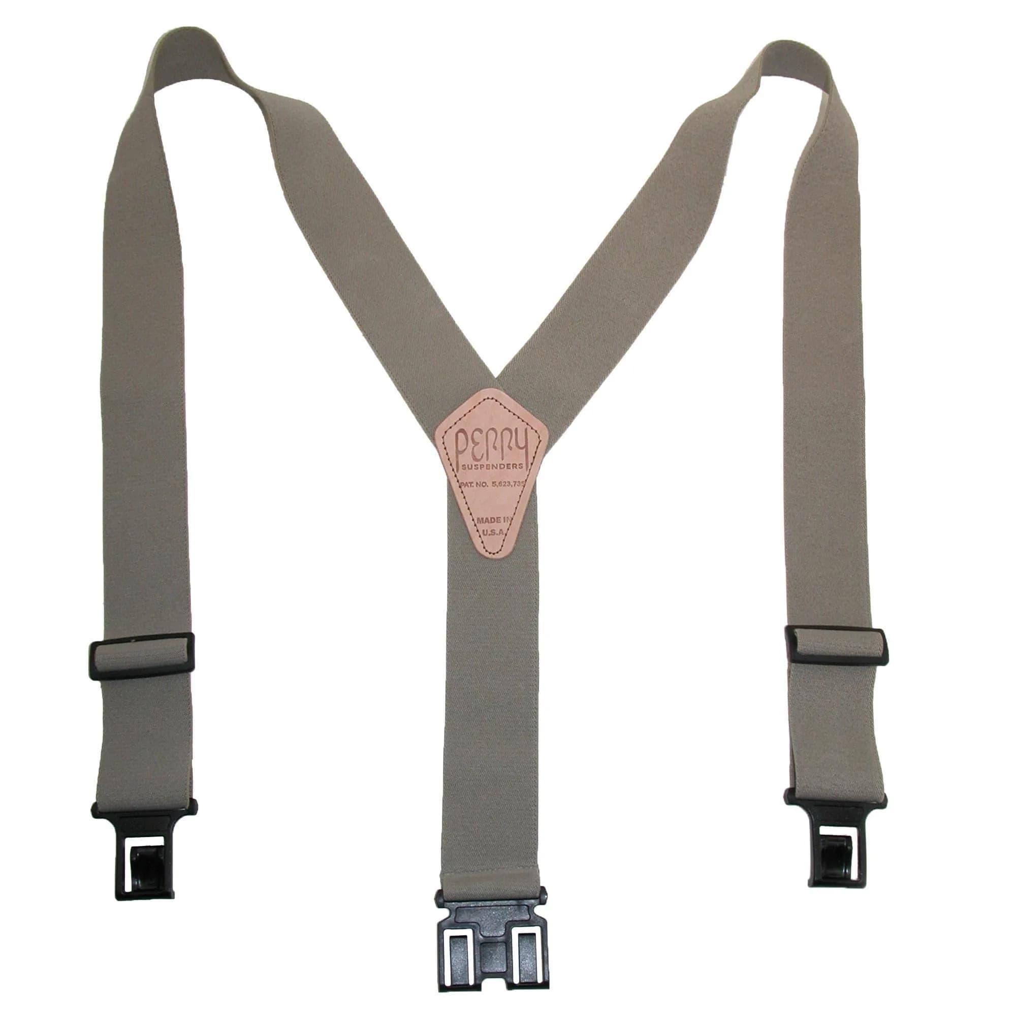 PERRY SUSPENDERS™ 2" Original Suspenders, Navy | Durable Belt Hook Design for Men — Tan / Big & Tall