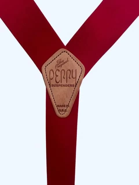 PERRY SUSPENDERS™ 2" Original Suspenders, Red | Durable Belt Hook Design for All-Day Comfort thumbnail 9