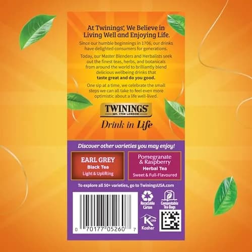 Twinings Blackcurrant Breeze Black Tea Bags 20 | Fruity & Caffeinated thumbnail 5