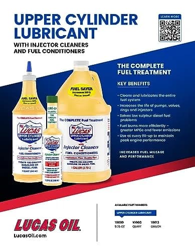 Lucas Oil Upper Cylinder Lube & Fuel Treatment 155ml (5.25 fl oz) | Boosts Power & MPG thumbnail 6